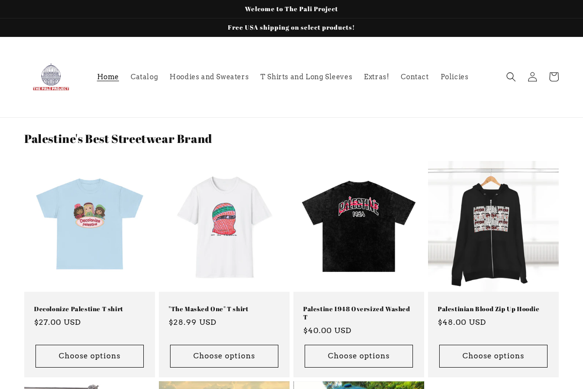 thepaliproject.com homepage screenshot