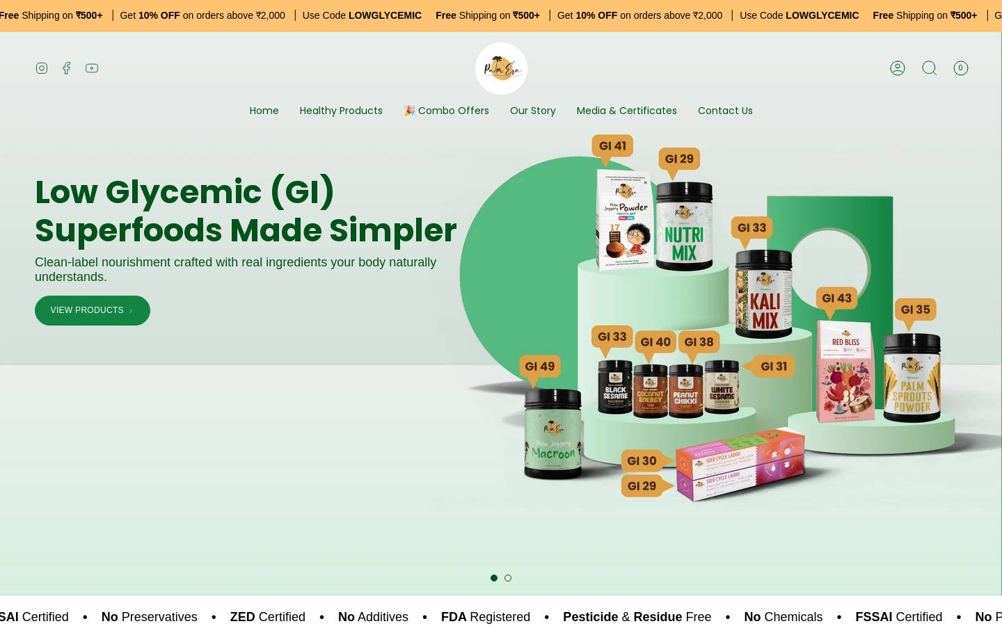 thepalmera.in homepage screenshot