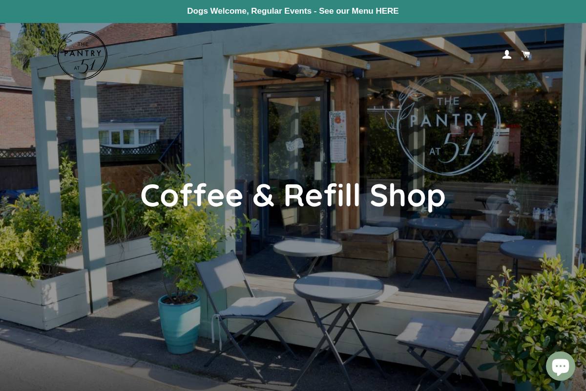 thepantryat51.com homepage screenshot