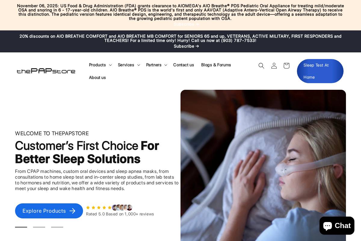 thepapstore.com homepage screenshot