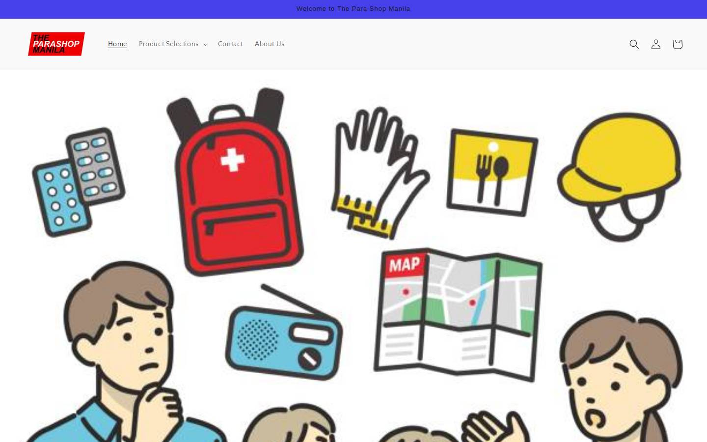 theparashopmanila.com homepage screenshot