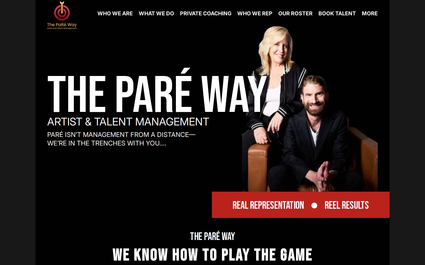 thepareway.com homepage screenshot