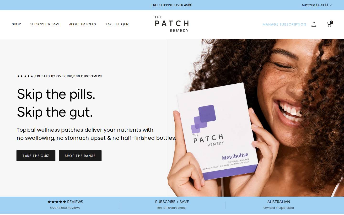 thepatchremedy.com homepage screenshot