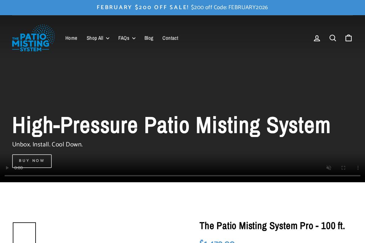 thepatiomistingsystem.com homepage screenshot