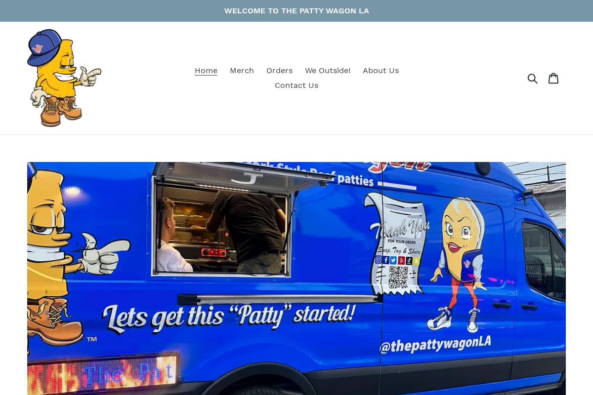 thepattywagonla.com homepage screenshot