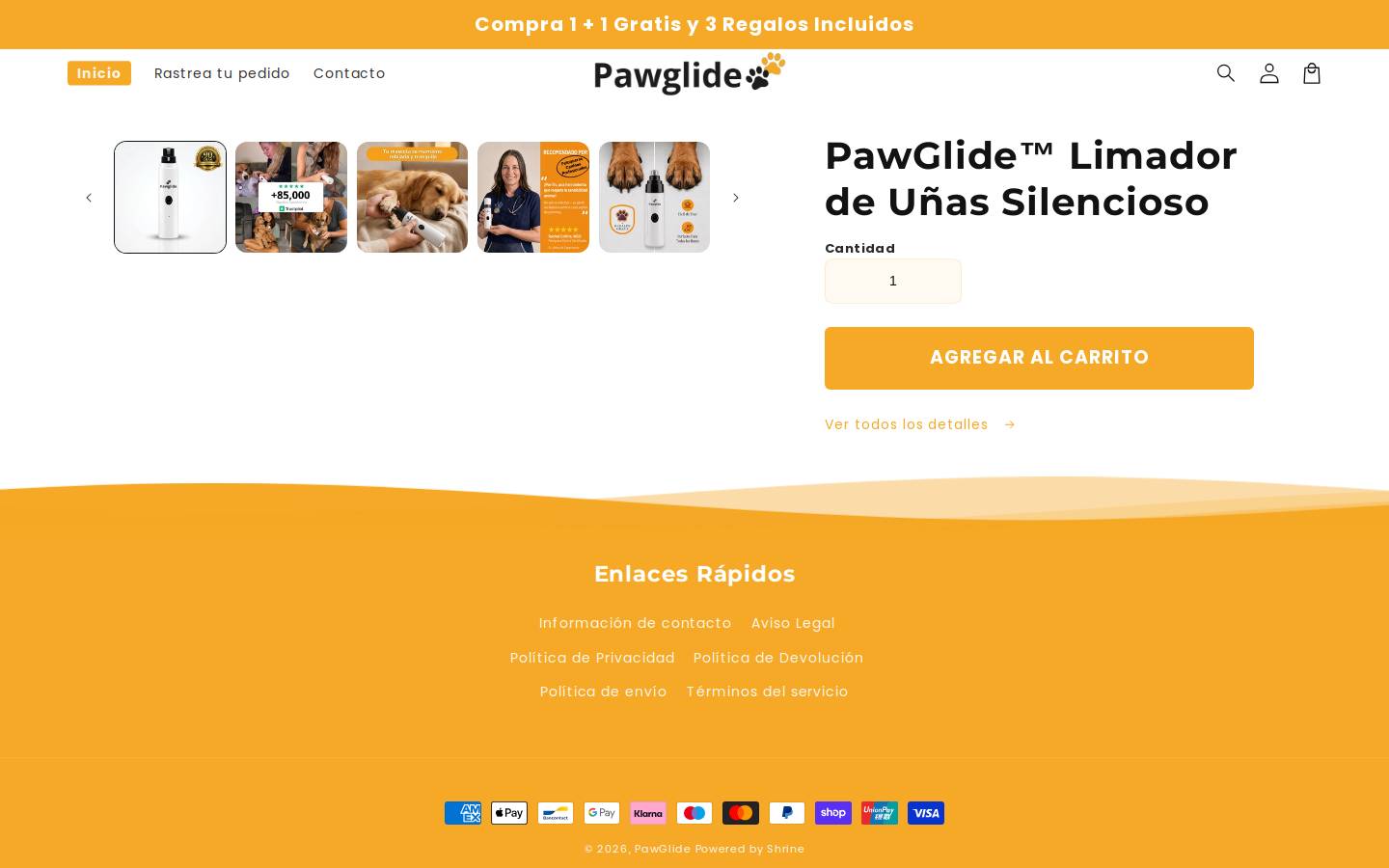 thepawglide.com homepage screenshot