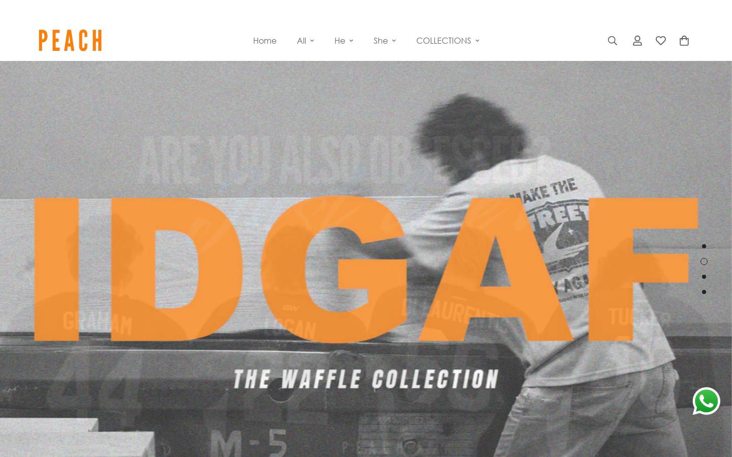 thepeachyway.com homepage screenshot