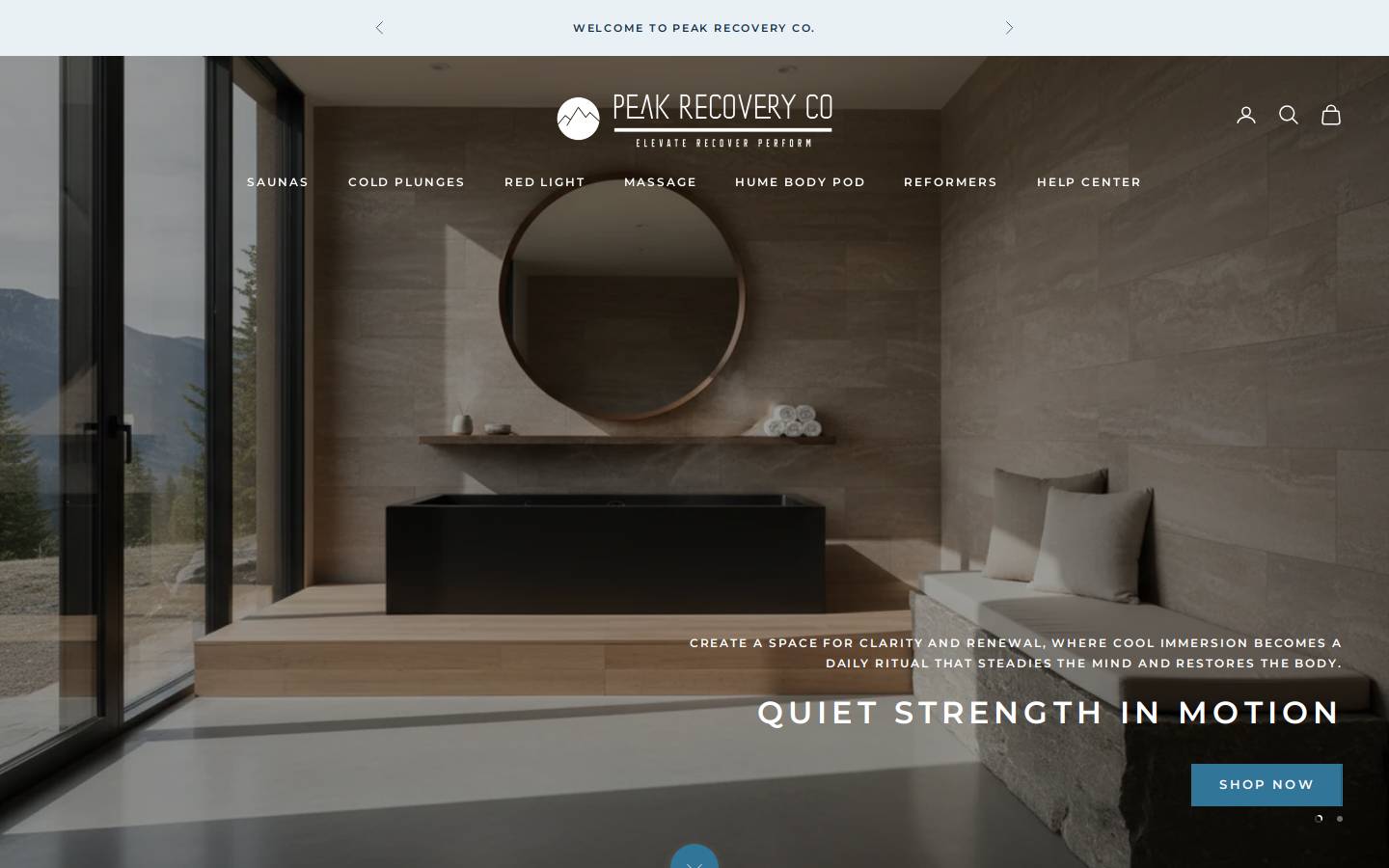 thepeakrecoveryco.com homepage screenshot