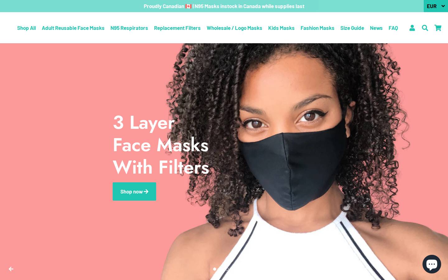 thepeoplesmask.ca homepage screenshot