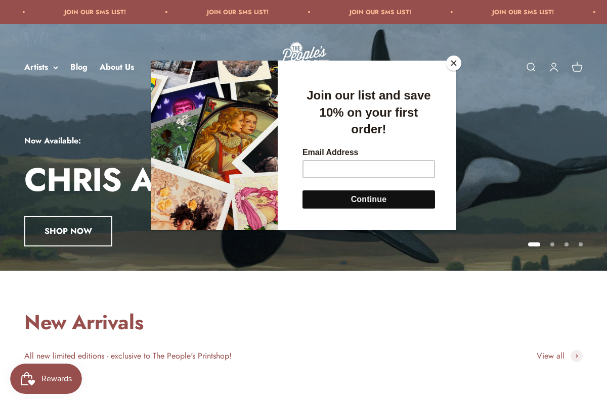 thepeoplesprintshop.com homepage screenshot