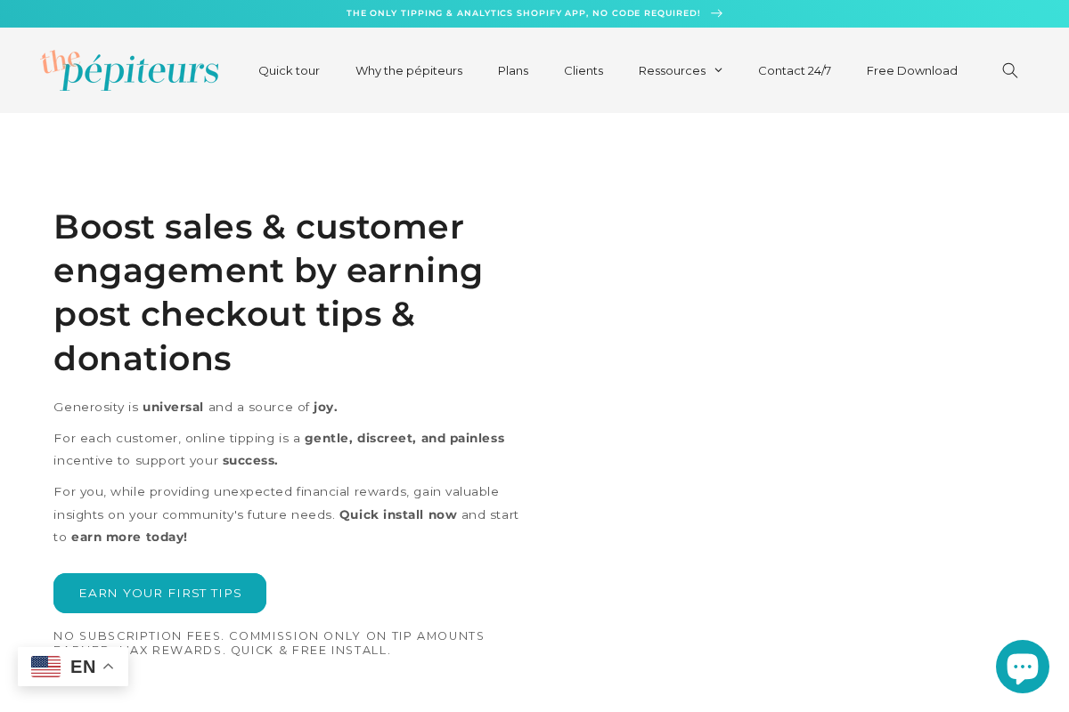 thepepiteurs.com homepage screenshot