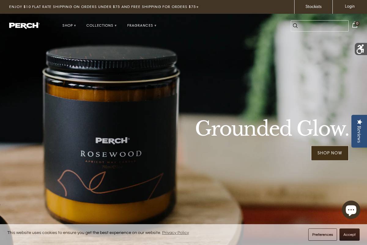 theperchco.com homepage screenshot