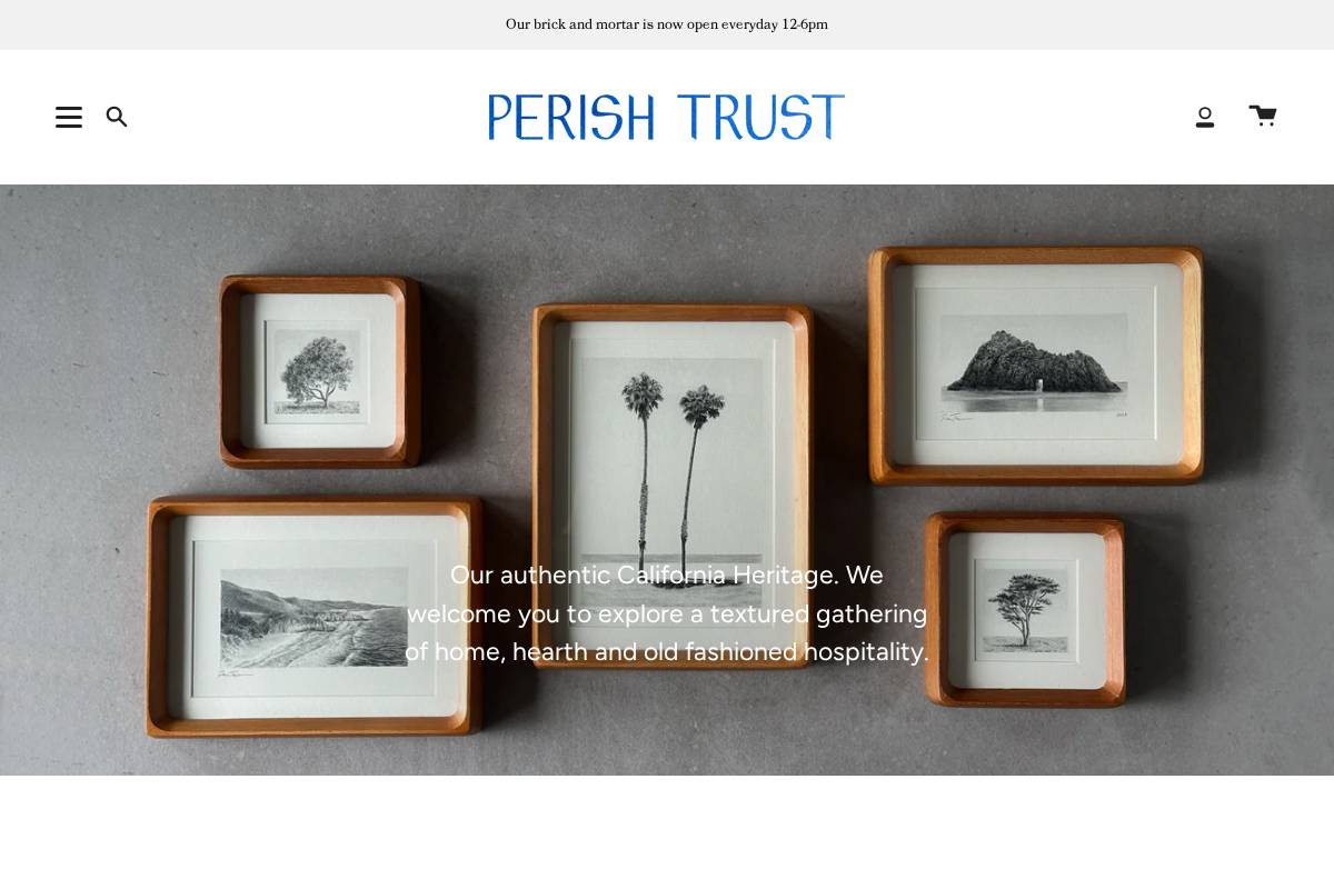 theperishtrust.com homepage screenshot