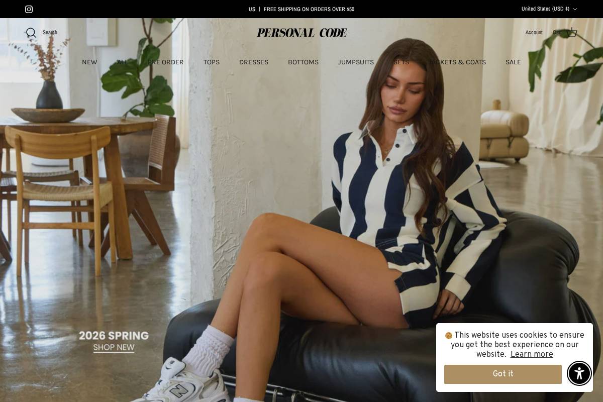 thepersonalcode.com homepage screenshot