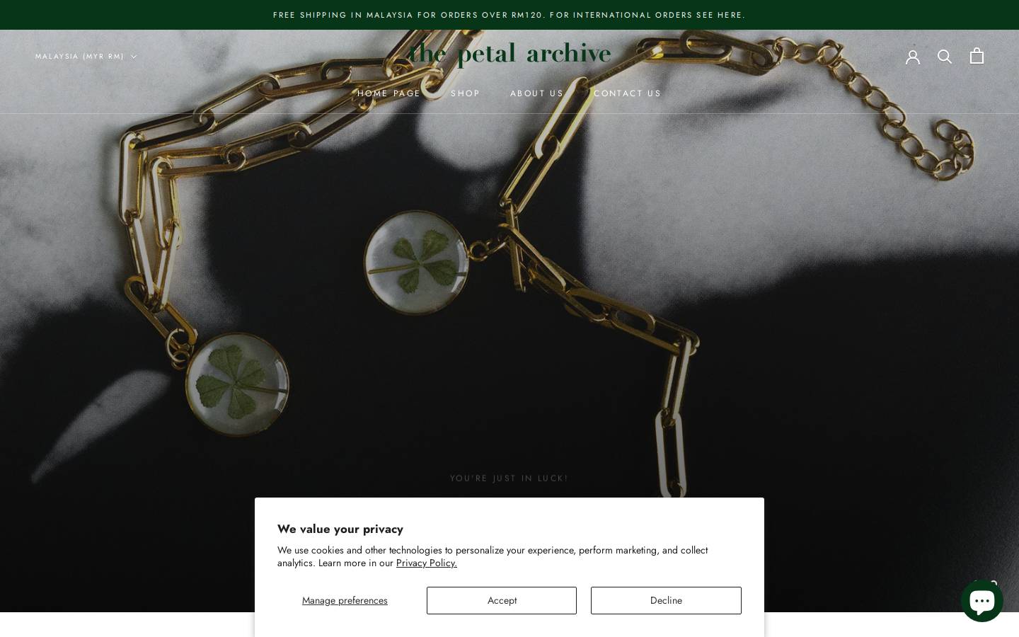 thepetalarchive.com homepage screenshot