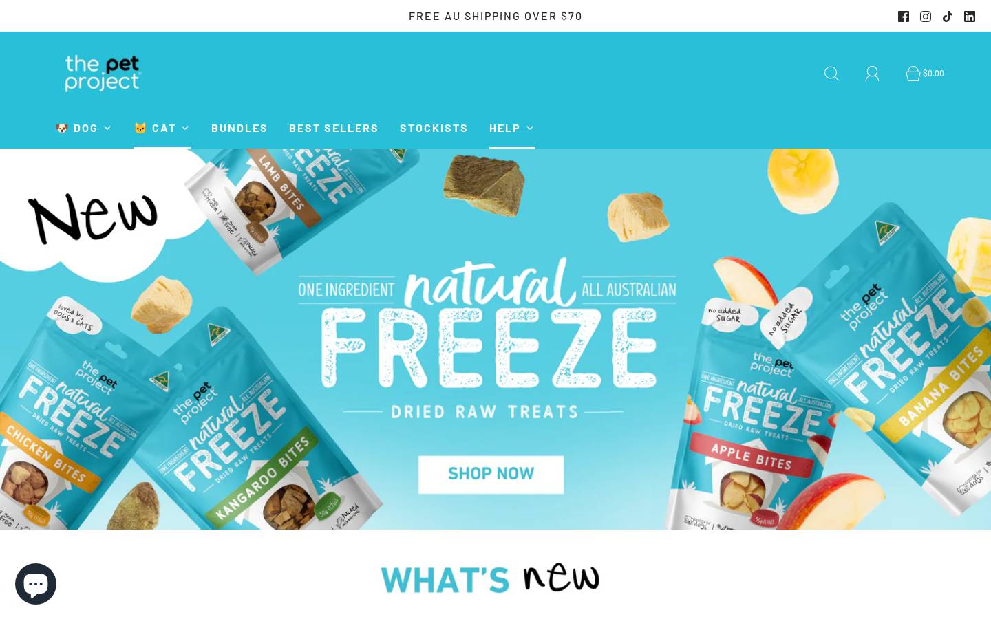 thepetprojectau.com homepage screenshot