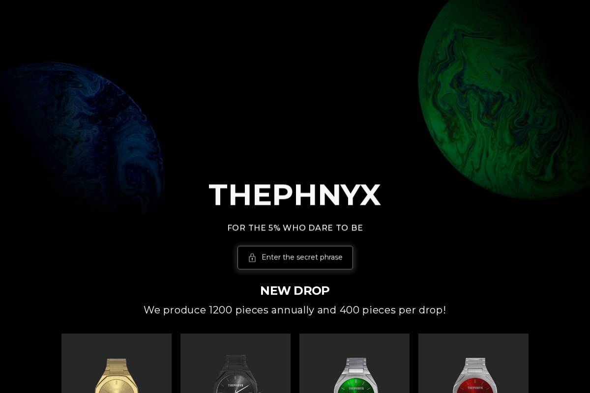 thephnyx.com homepage screenshot