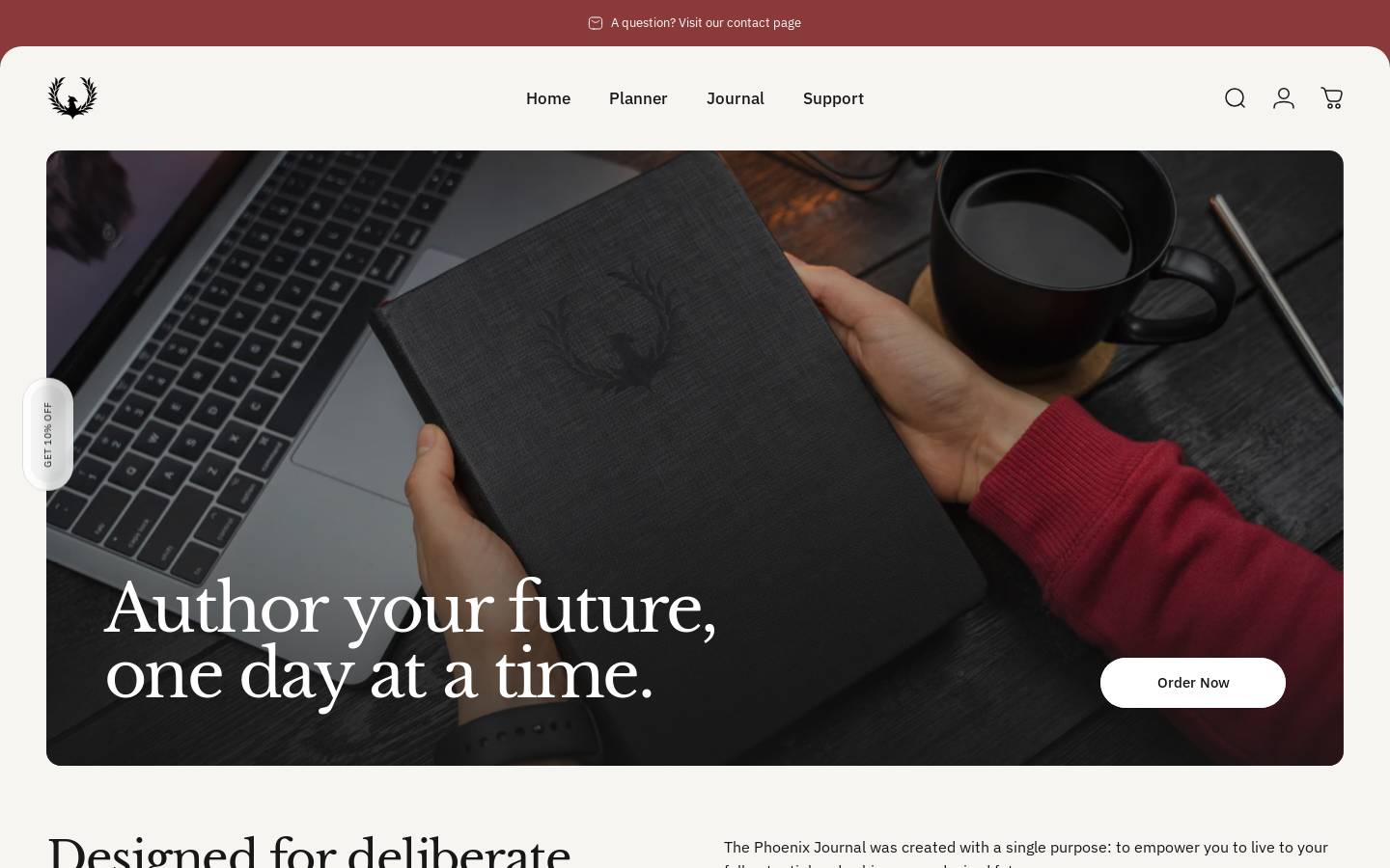 thephoenixplanner.com homepage screenshot