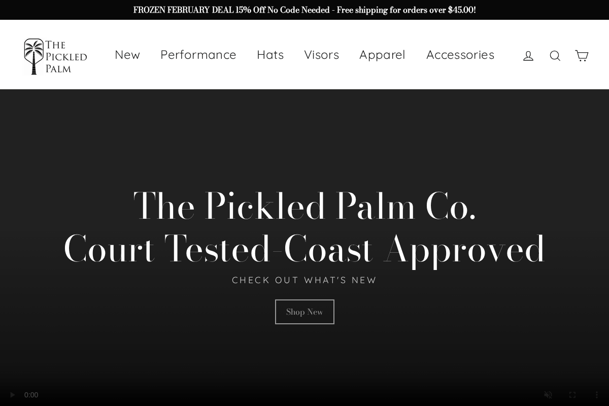 ThePickledPalm homepage screenshot