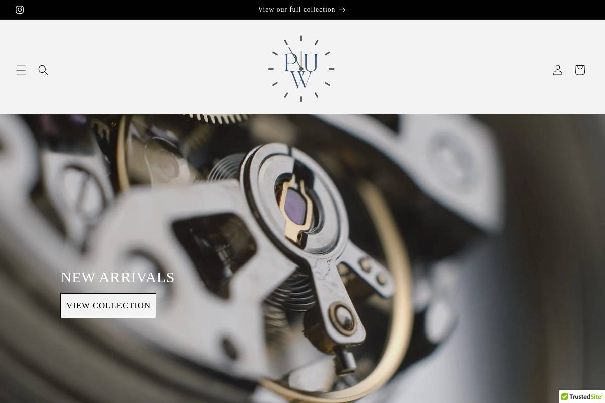 thepieceuniquewatch.com homepage screenshot