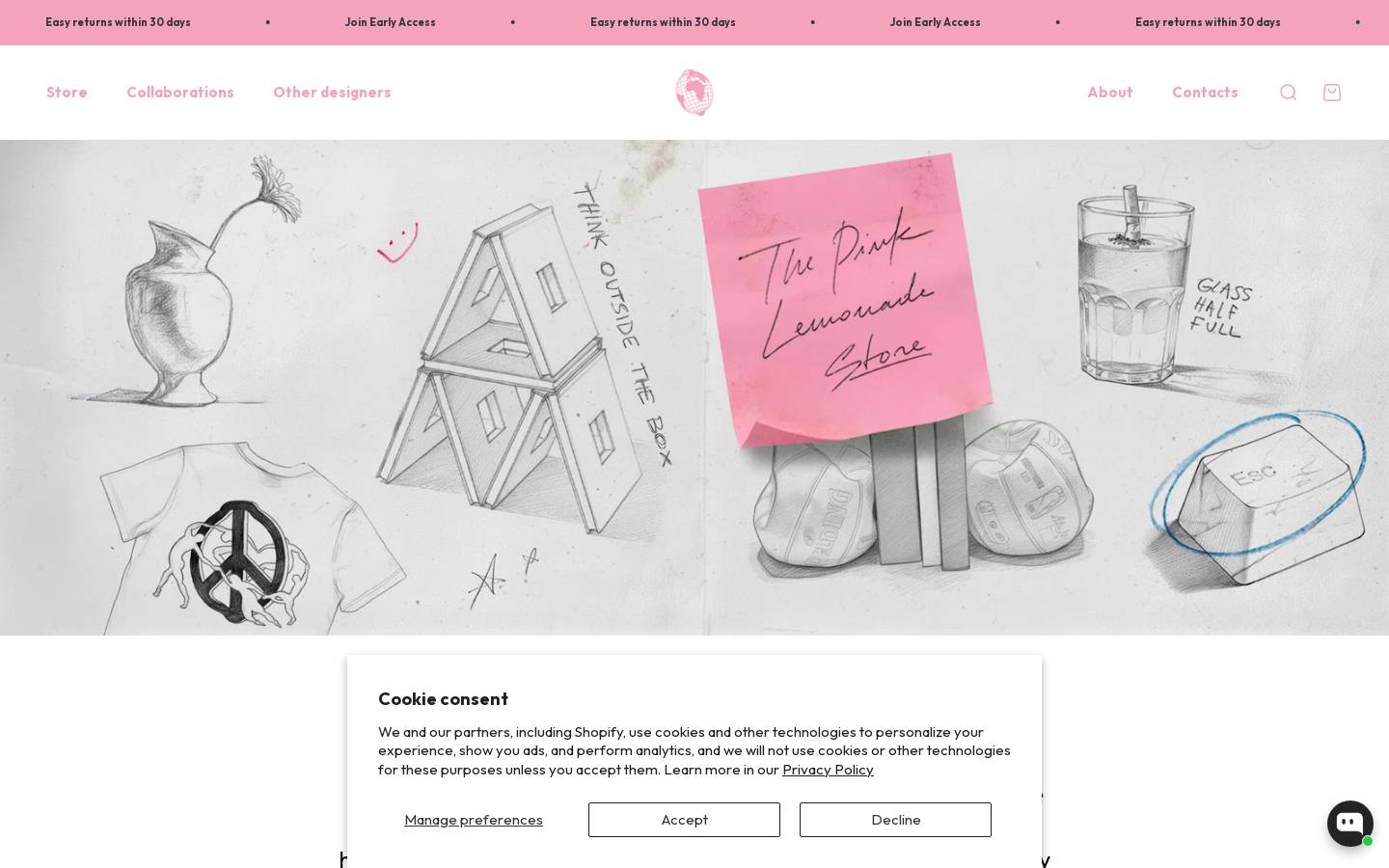 thepinklemonade.store homepage screenshot