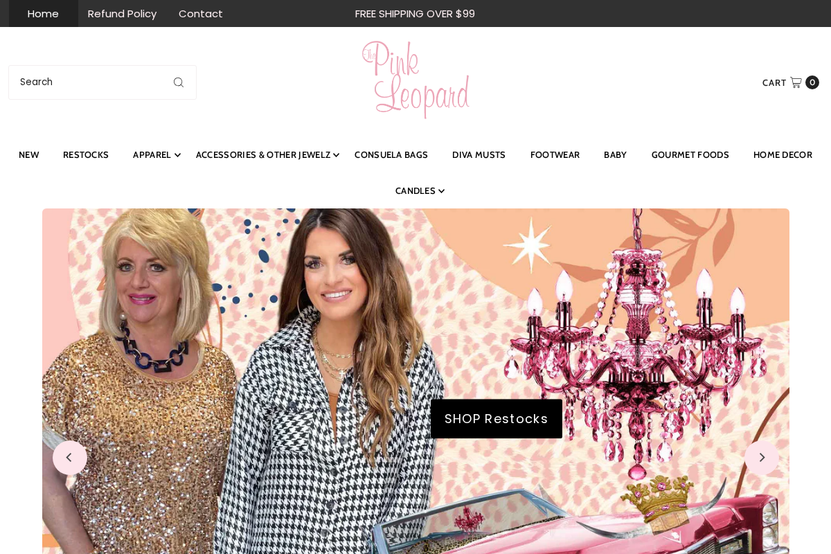 thepinkleopardboutique.org homepage screenshot