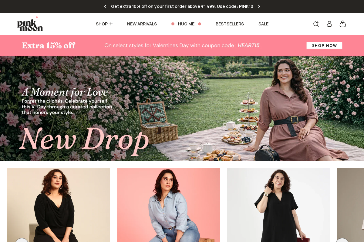 The Pink Moon homepage screenshot