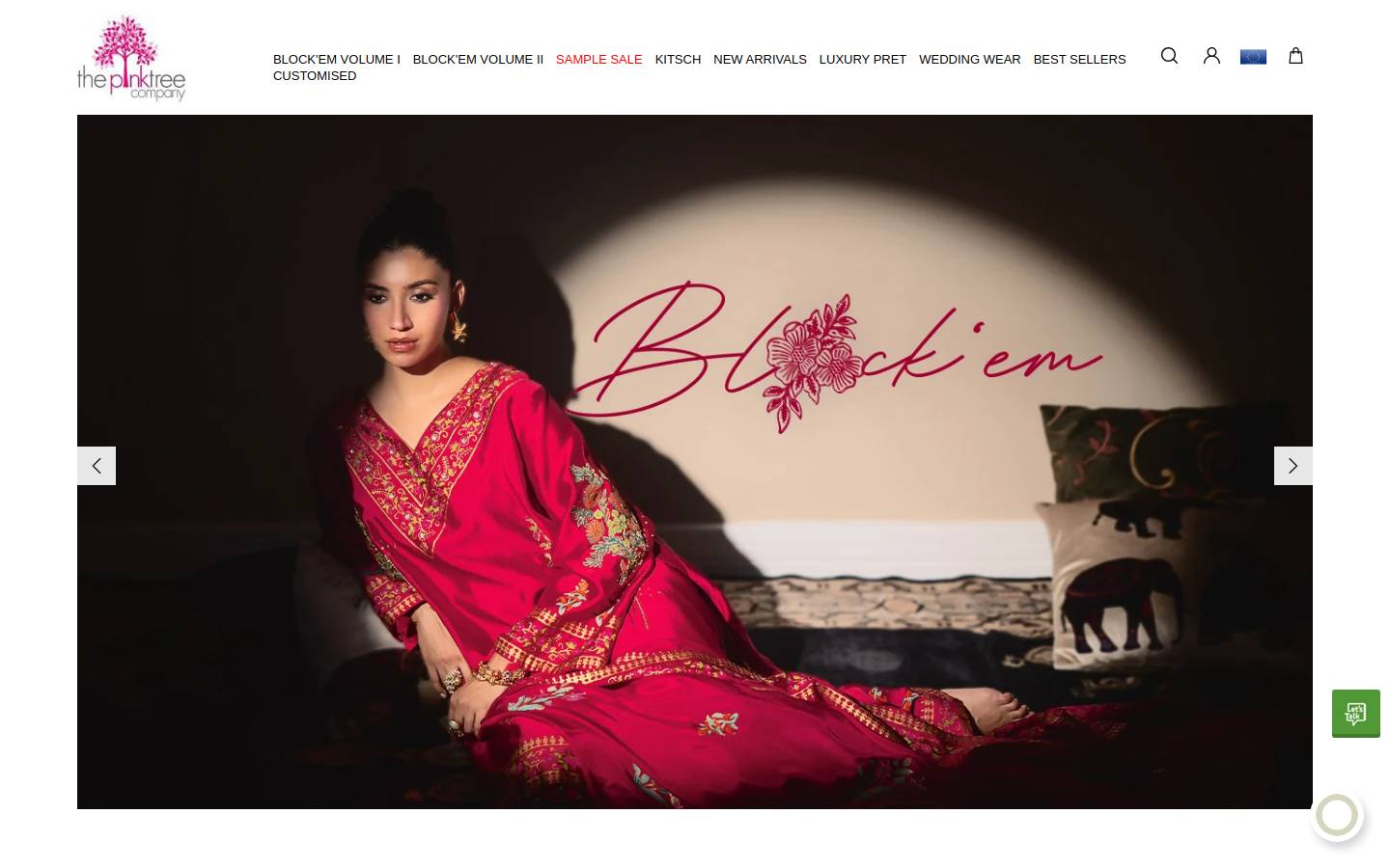 thepinktreecompany.com homepage screenshot
