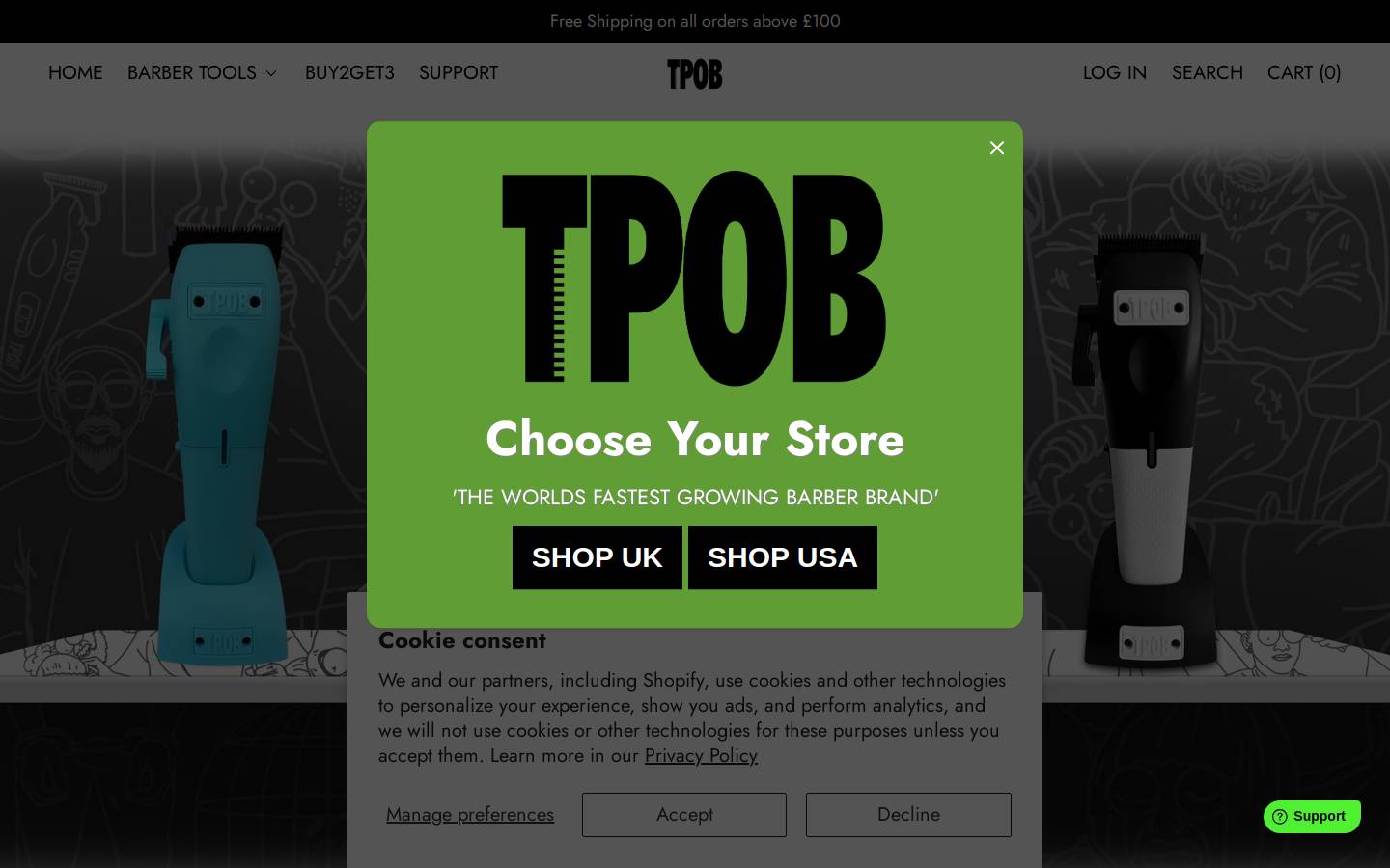 Thepissedoffbarber homepage screenshot