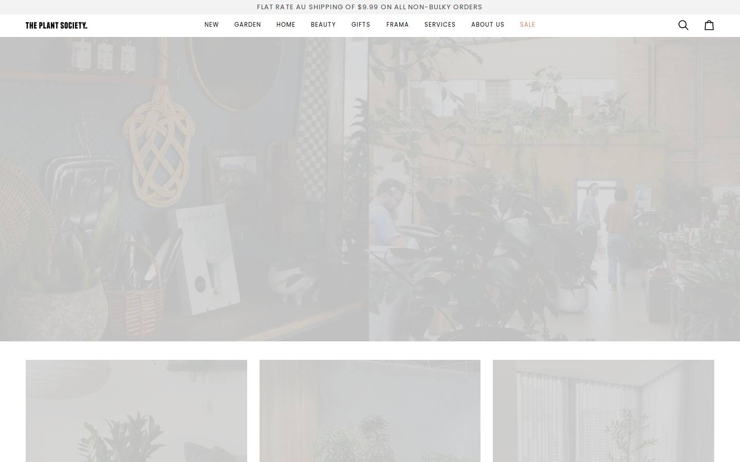 theplantsociety.com.au homepage screenshot