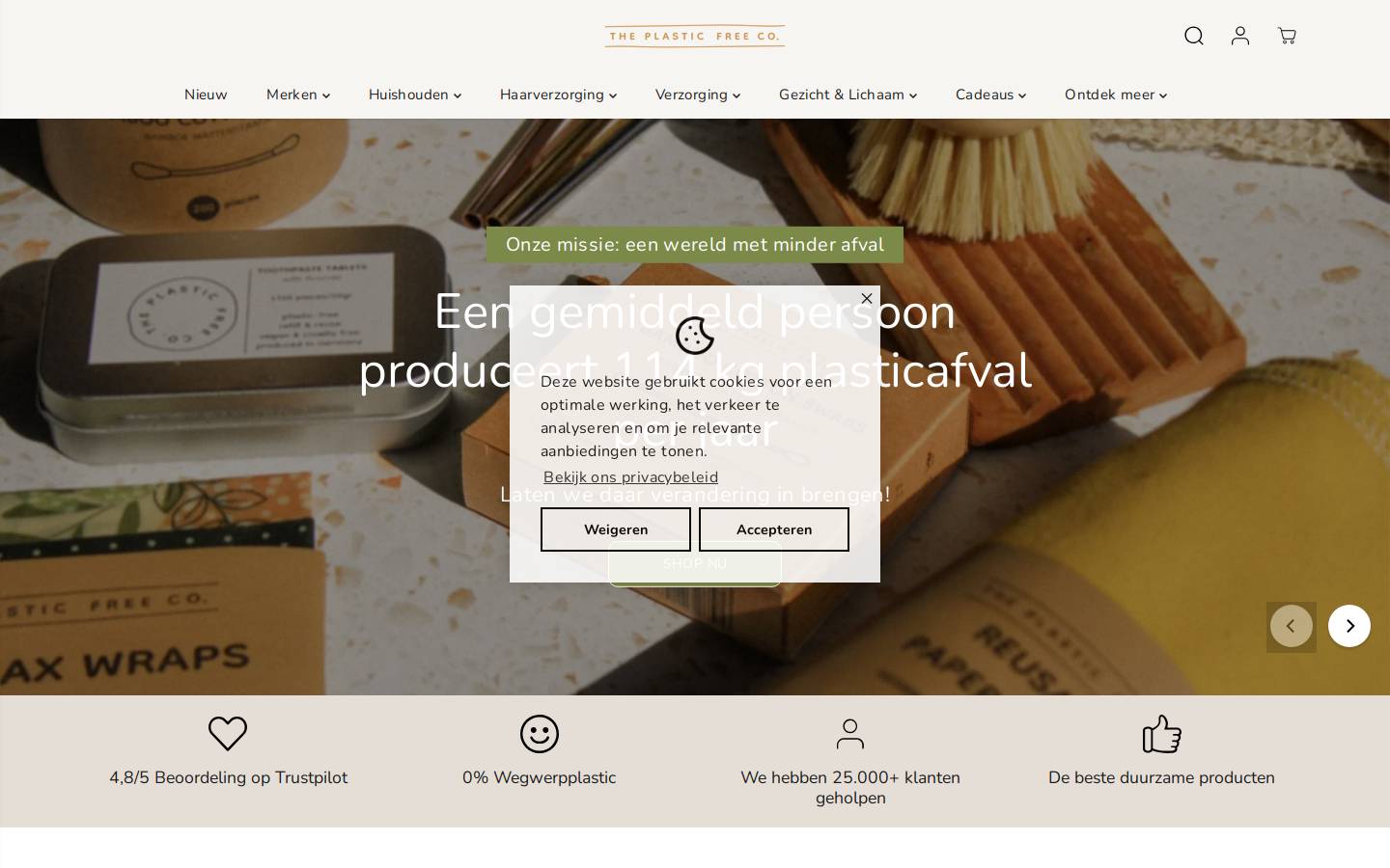 theplasticfreecompany.com homepage screenshot