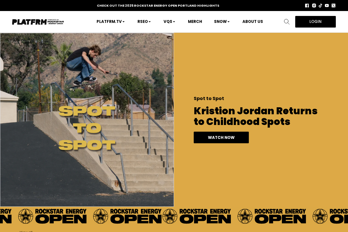 The Platfrm homepage screenshot