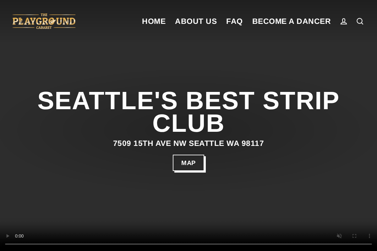 theplaygroundcabaret.com homepage screenshot