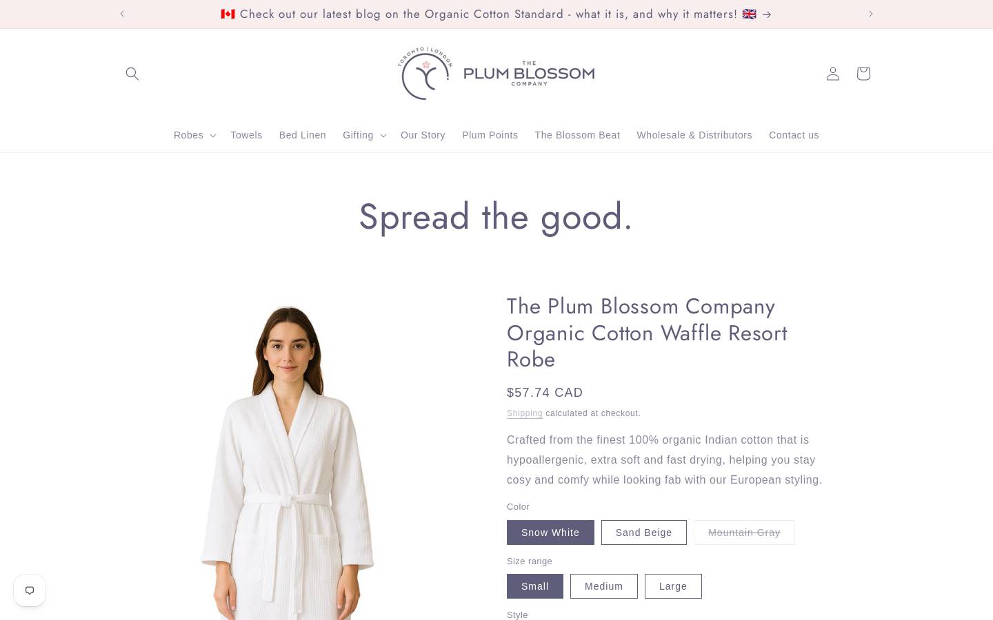 theplumblossomco.com homepage screenshot