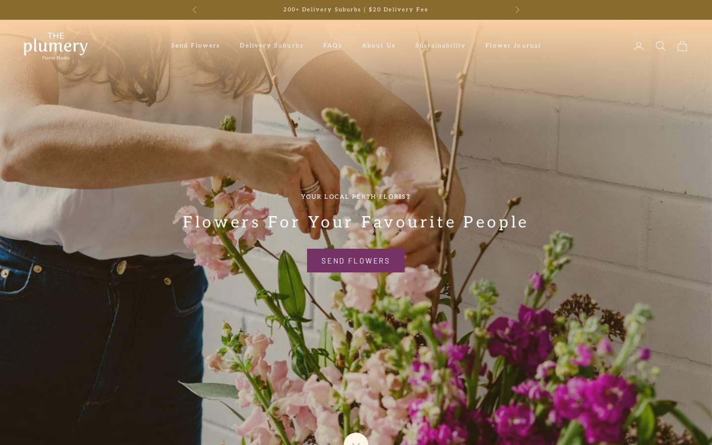 theplumeryflorist.com homepage screenshot