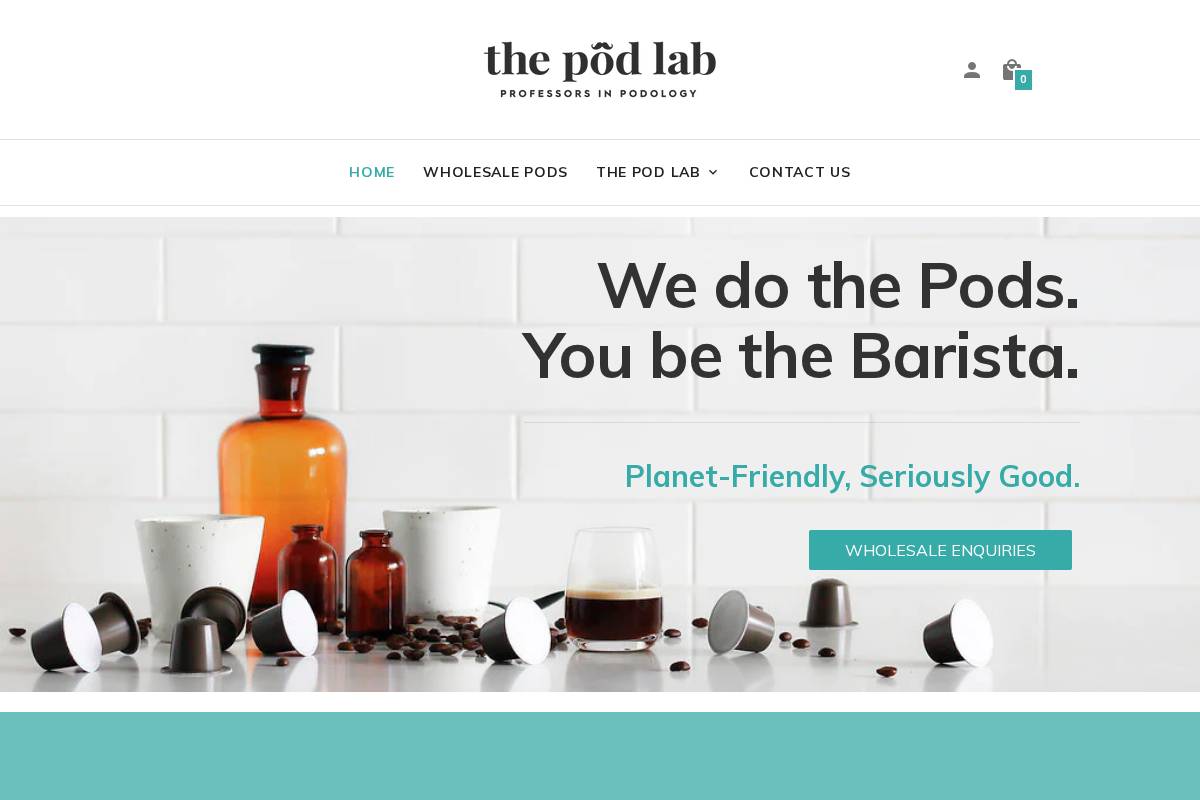 thepodlab.com.au homepage screenshot