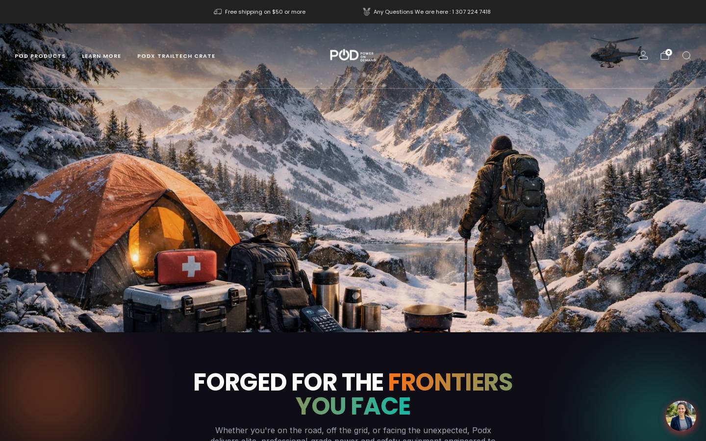 thepodx.com homepage screenshot