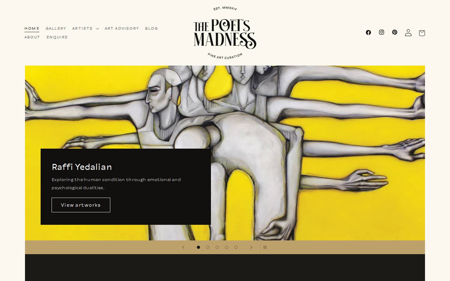 thepoetsmadness.com homepage screenshot