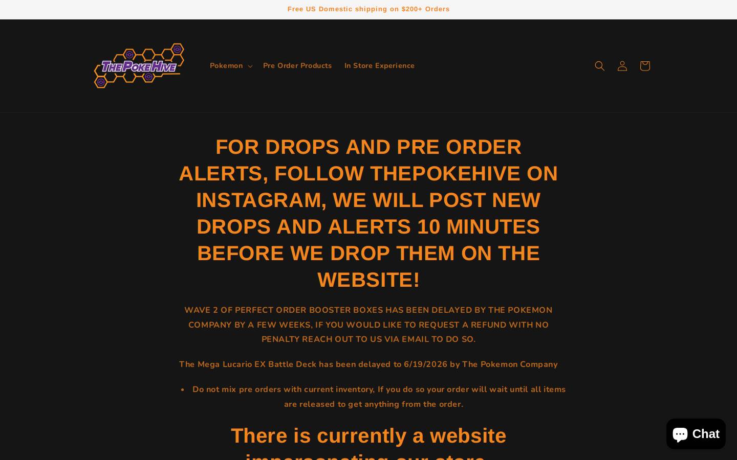thepokehive.com homepage screenshot