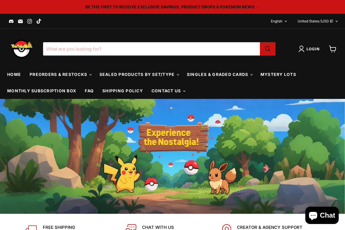 thepokenest.com homepage screenshot