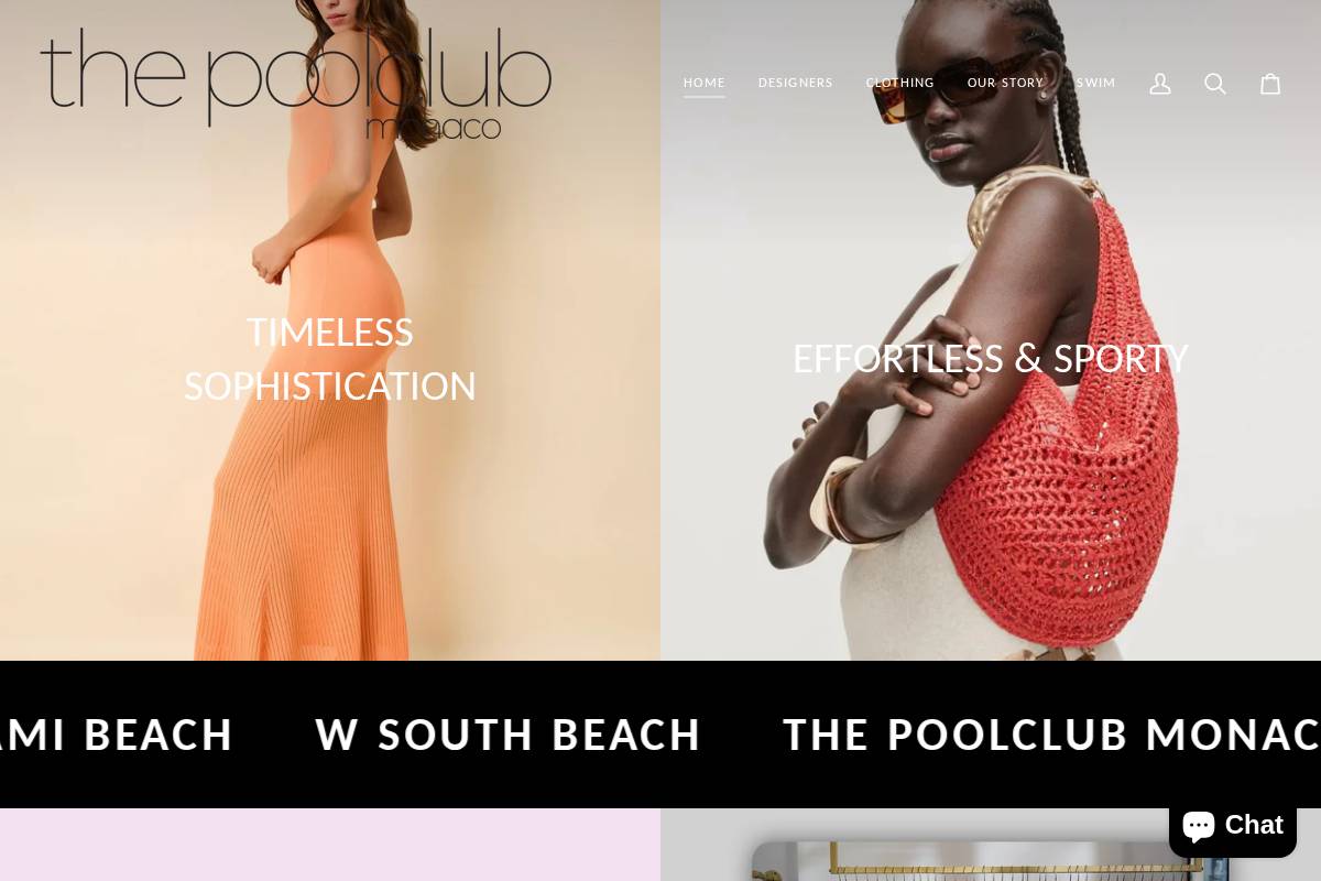 thepoolclubmonaco.com homepage screenshot