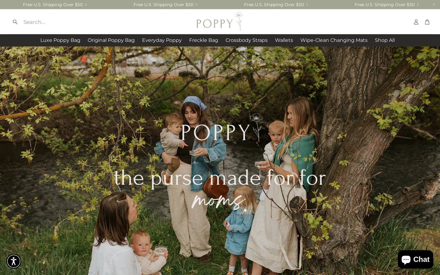 thepoppybrand.com homepage screenshot