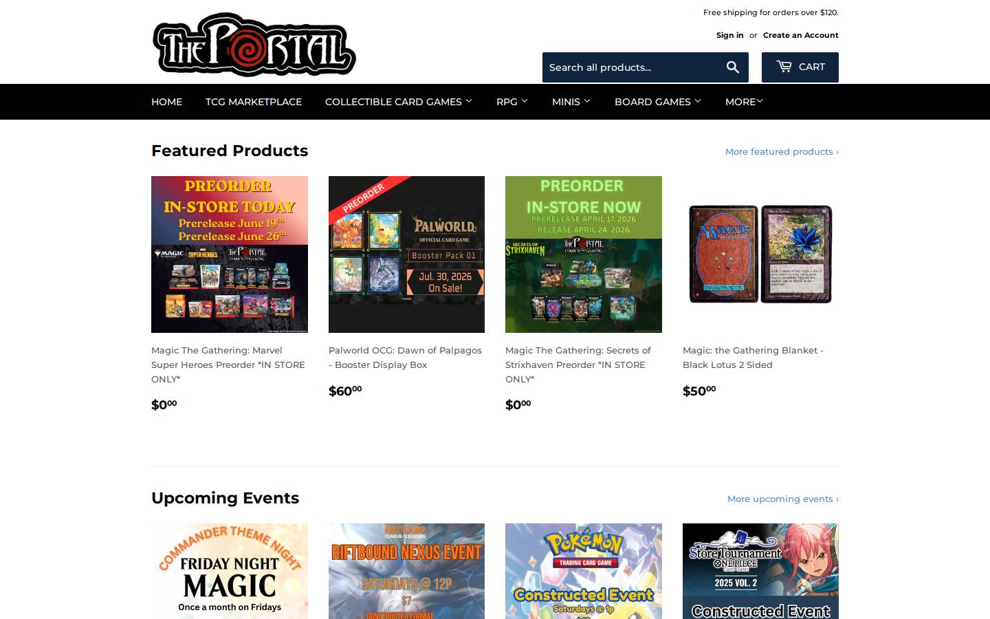 theportalcng.com homepage screenshot