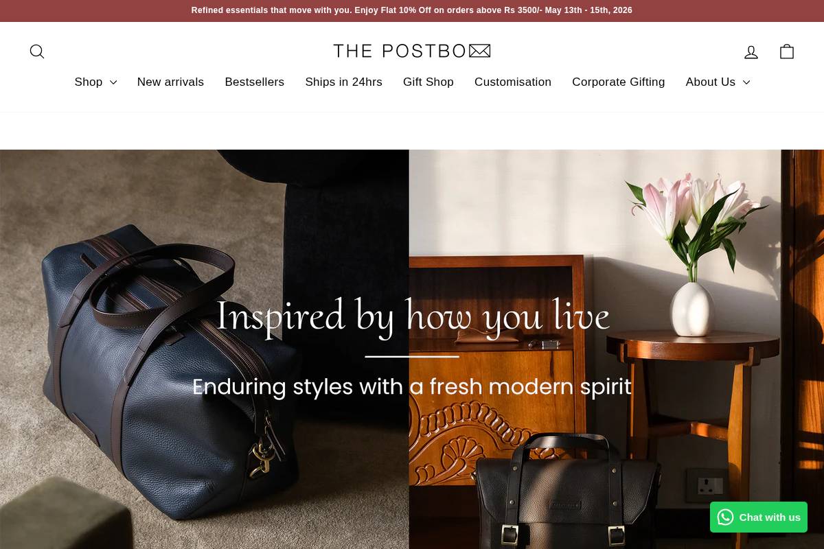 thepostbox.in homepage screenshot
