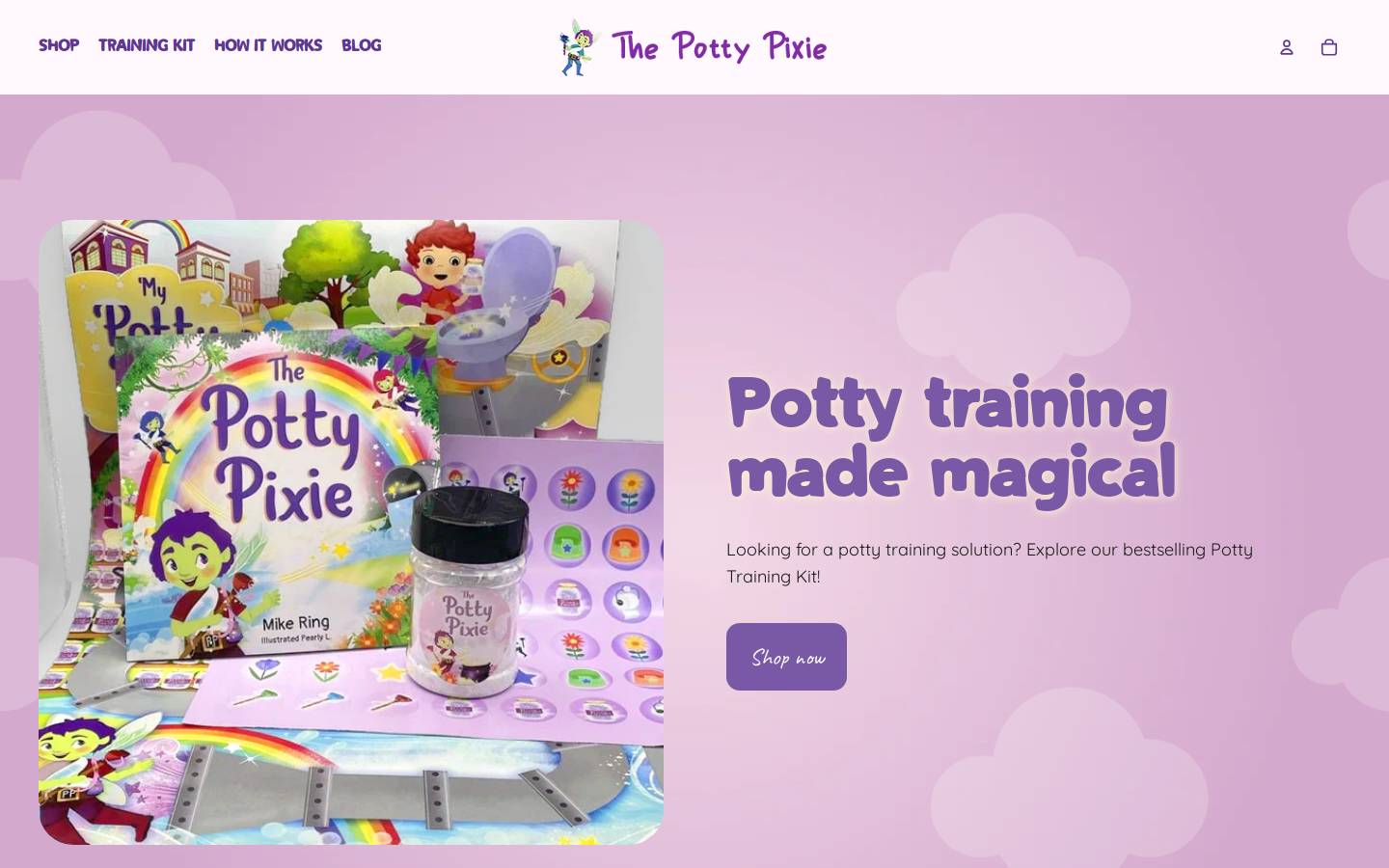 thepottypixie.com homepage screenshot