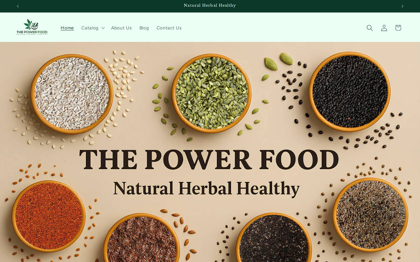 thepowerfood.in homepage screenshot