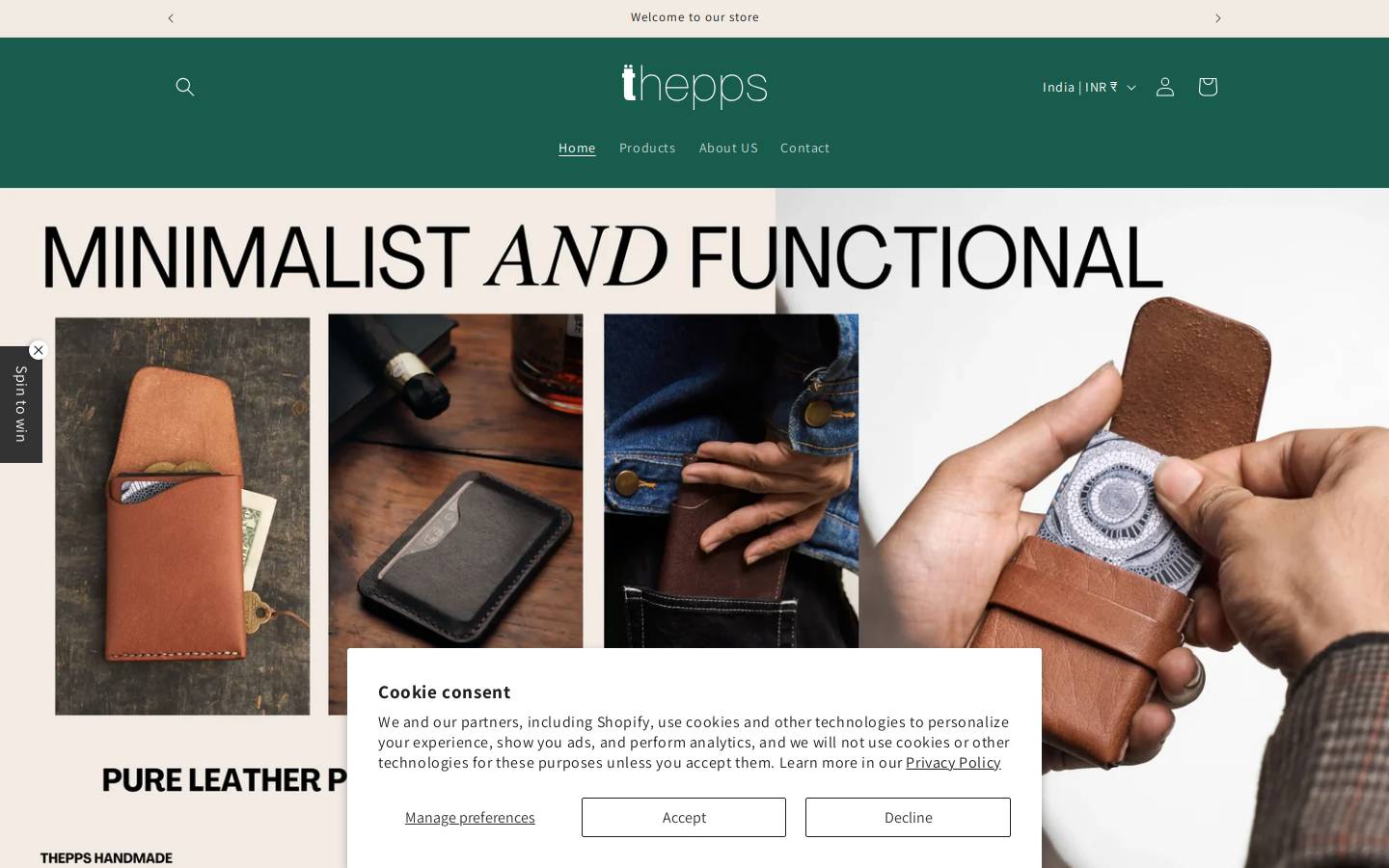 thepps.in homepage screenshot