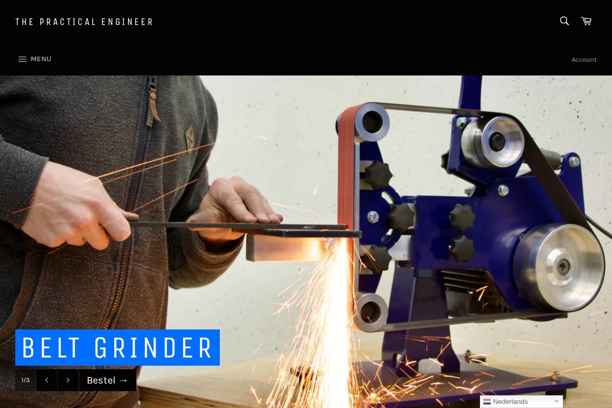 thepracticalengineer.store homepage screenshot