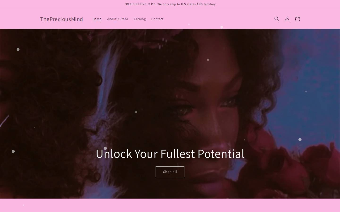 thepreciousmind.com homepage screenshot