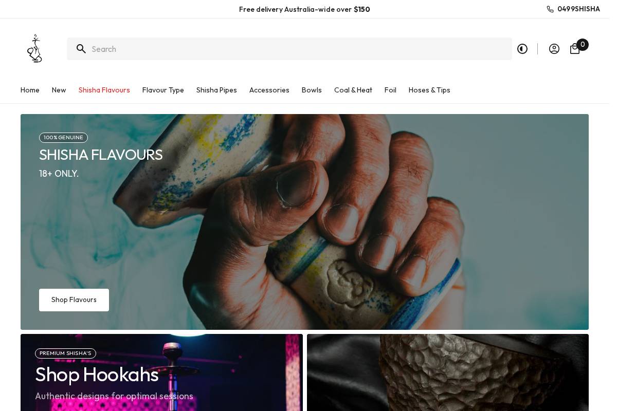 thepremiumshisha.com.au homepage screenshot